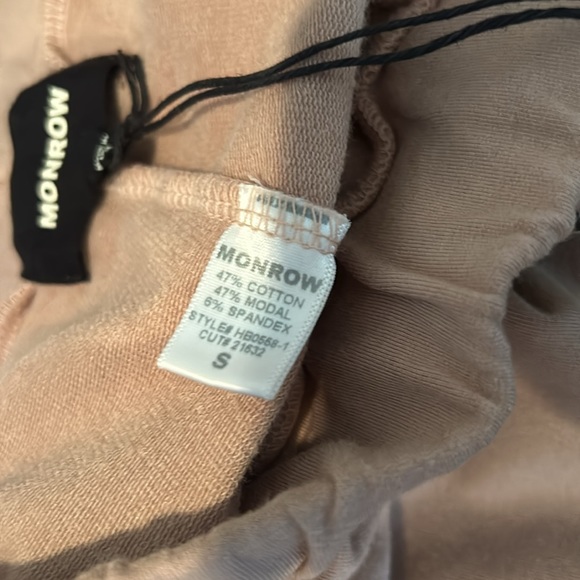 NWT, Monrow, Women’s loose fit lightweight sweatpants, elastic waist - Picture 8 of 8